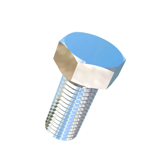Titanium 1-1/8-7 X 2-1/2 inch UNC Allied Titanium Hex Head Bolt (No Dimple)